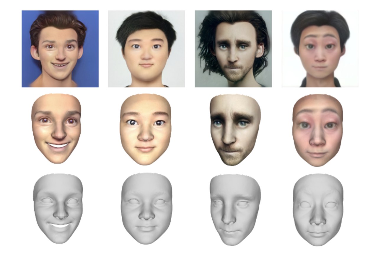 Generating Animatable 3D Cartoon Faces from Single Portraits